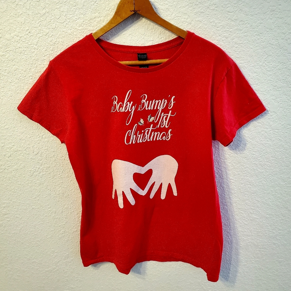 Anvil | Baby Bumps First Christmas Tee  |M